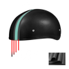 D.O.T. Daytona Skull Cap- Leather Covered