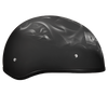 DOT Approved Daytona Motorcycle Half Face Helmet - Skull Cap Graphics for Men & Women, Scooters, ATVs, UTVs & Choppers - W/  Pistons Skull