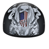 Daytona Helmets DOT Approved Daytona Motorcycle Half Face Helmet - Skull Cap Graphics for Men & Women, Scooters, ATVs, UTVs & Choppers - W/ Make 'Em Pay