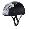 Daytona Helmets DOT Approved Daytona Motorcycle Half Face Helmet - Skull Cap Graphics for Men & Women, Scooters, ATVs, UTVs & Choppers - W/ Make 'Em Pay