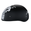 Daytona Helmets DOT Approved Daytona Motorcycle Half Face Helmet - Skull Cap Graphics for Men & Women, Scooters, ATVs, UTVs & Choppers - W/ Make 'Em Pay