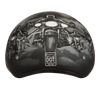 DOT Approved Daytona Motorcycle Half Face Helmet - Skull Cap Graphics for Men & Women, Scooters, ATVs, UTVs & Choppers - W/ Guns