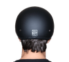 DOT Approved Daytona Motorcycle Half Face Helmet - Skull Cap Graphics for Men & Women, Scooters, ATVs, UTVs & Choppers - W/ Guns