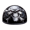 DOT Approved Daytona Motorcycle Half Face Helmet - Skull Cap Graphics for Men & Women, Scooters, ATVs, UTVs & Choppers - W/ Cross Bones