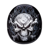 DOT Approved Daytona Motorcycle Half Face Helmet - Skull Cap Graphics for Men & Women, Scooters, ATVs, UTVs & Choppers - W/ Cross Bones