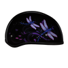 DOT Approved Daytona Motorcycle Half Face Helmet - Skull Cap Graphics for Men & Women, Scooters, ATVs, UTVs & Choppers - W/ Dragonfly