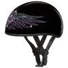 DOT Approved Daytona Motorcycle Half Face Helmet - Skull Cap Graphics for Men & Women, Scooters, ATVs, UTVs & Choppers - W/ Barbed Wire Heart