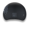 DOT Approved Daytona Motorcycle Half Face Helmet - Skull Cap Graphics for Men & Women, Scooters, ATVs, UTVs & Choppers - W/ 2nd Amendment