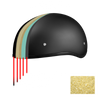 DOT Approved Daytona Motorcycle Half Face Helmet - Skull Cap Graphics for Men & Women, Scooters, ATVs, UTVs & Choppers - W/ 2nd Amendment