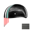 D.O.T. Daytona Skull Cap W/O Visor- Grey Carbon Fiber