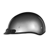Daytona Helmets DOT Approved Daytona Skull Cap Half Shell Motorcycle Helmet - Beanie Style for Motorcycles, Cruisers, Scooters, and Mopeds - Silver Metallic
