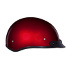 Daytona Helmets DOT Approved Daytona Skull Cap Half Shell Motorcycle Helmet - Beanie Style for Motorcycles, Cruisers, Scooters, and Mopeds - Black Cherry