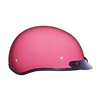 DOT Approved Daytona Skull Cap Half Shell Motorcycle Helmet - Beanie Style for Motorcycles, Cruisers, Scooters, and Mopeds - Hi-Gloss Pink