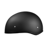 DOT Approved Daytona Skull Cap Half Shell Motorcycle Helmet - Beanie Style for Motorcycles, Cruisers, Scooters, and Mopeds W/O Visor- Dull Black