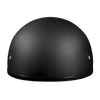 DOT Approved Daytona Skull Cap Half Shell Motorcycle Helmet - Beanie Style for Motorcycles, Cruisers, Scooters, and Mopeds W/O Visor- Dull Black
