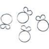 ALL Balls #FS00041 - Refill Clamp Kit - Fuel Line/Wire - Flat Ear - Silver - 9.7 mm - 4 Pack