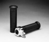 Custom Chrome Handle Grips Throttle Clamp Fit For Harley Softail 1'' Handlebars