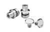 Custom Chrome Fork Tube Caps Chrome Fit For Harley Softail Dyna Wide Glide 4-speed FXWG 80-13