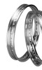 Custom Chrome 21 2.15"Chrome Drop Center Wheel Front Rim Replace For Harley #43662-80B 40 Hole