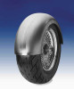 Santee 10-1/2" Ultra-Wide Custom Rear Fender Raw Steel Undrilled Fit For Rigid Frame