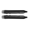 Santee Exhaust Pipe Dual Slip On Mufflers Fit For Harley Davidson Touring 1995-16 Black Chrome