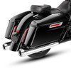 Santee Dual Exhaust Mufflers Pipes Straight Slip On Fit For Harley Touring 95-16 Chrome