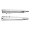 Santee Slip On Mufflers Exhaust Pipes Dual Fit For 2017+ Harley Davidson Touring Chrome
