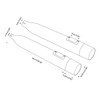 Santee Dual Exhaust Mufflers Pipes Straight Slip On Fit For Harley Touring 17-24 Chrome