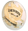 Custom Chrome Live To Ride Derby Cover Gold Fit For Harley Big Twin Models 1970-1998