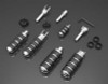 Custom Chrome Chrome Small Male Mount Vibra-Kushion Footpegs For Most Early Late-Model Bikes