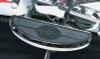 Custom Chrome Oval Shaker Vintage-Style Floorboards Fit For Harley Touring 1980+ Softail 1986+