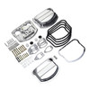 Custom Chrome Panhead Valve Rocker Boxes Top Covers Chrome Fit For Evolution FXR Dresser 84-00