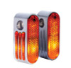 Custom Chrome Custom Marker Lights Red Lenses Fit For Models Fender Struts 3/8" Mounting Holes