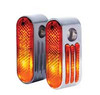 Custom Chrome Custom Marker Lights Amber Lenses Fit For Front Forks 5/16" Mounting Holes