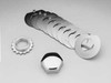 Custom Chrome Steering Stem Bearing Jam Nut Fit For Harley 49-14 Big Twins with Forks