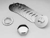 Custom Chrome Fork Chrome Acorn Fork Stem Hex Nut Fit For Harley 49-14 Big Twins with Forks