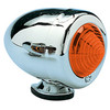 Custom Chrome Chrome Turn Signals Tail Mini Bullet Marker Amber Light 12V Fit For Harley