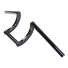 Custom Chrome 1" Handlebar Z-Bar Chrome Matte Black Fits For Harley Chopper Bobber Softail Dyna Sportster Chrome