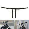 Custom Chrome 8" Rise 1 1/4" T-Bar Handlebars Bar Fits For Harley Softail Chopper Custom Black