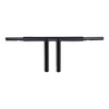 Custom Chrome 10" Rise 1-1/4"T-Bar Handlebars Bar Matte Black Fits For Harley Softail Chopper Custom Black