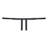 Custom Chrome 10" Rise 1-1/4"T-Bar Handlebars Bar Matte Black Fits For Harley Softail Chopper Custom Black