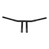 Custom Chrome 10" Rise 1-1/4"T-Bar Handlebars Bar Matte Black Fits For Harley Softail Chopper Custom Black