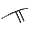 Custom Chrome 12" Rise 1-1/4"T-Bar Handlebars Bar Matte Black Fits For Harley Softail Chopper Custom Black