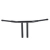 Custom Chrome 12" Rise 1-1/4"T-Bar Handlebars Bar Matte Black Fits For Harley Softail Chopper Custom Black