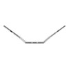 Santee 1-1/4" Low Rise Z Bar 10" Rise Handlebar Chrome Gloss Black Fit For Harley Road Glide Road King