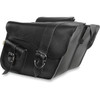 Willie & MAX Luggage #58750-00 - Ranger Slant Saddlebags - Large - Black