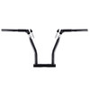 Santee 12" Rise Adjustable Ape Hanger Handlebar Matte Black Fit For Harley Dyna FLD