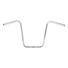 Santee 18" Rise Ape Hanger Handlebars Pre-Drilled Matte Black Chrome Fit For Harley 1'' Clamp
