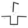 Jammer Gloss Black 1" 10 - Rise 60's Handlebar Without Indent Fit For Harley 1" Clamp