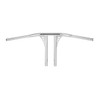 Santee 14" Rise 1.25" T-Bar Straight-Up Handlebar Chrome Gloss Black Fit For Harley 3.5 C to C Hole